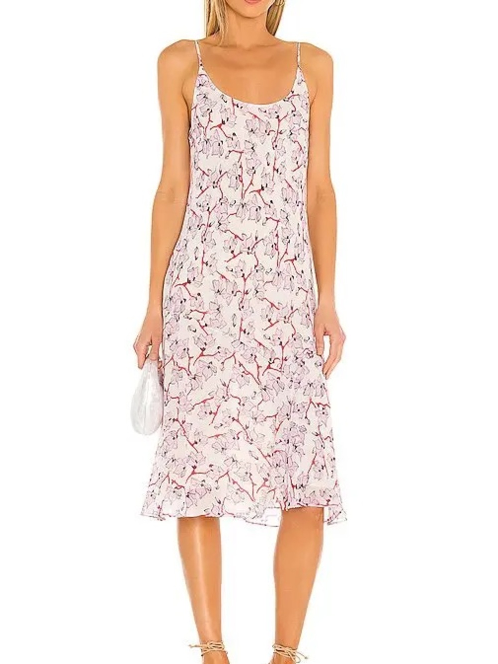 rag & bone Eva Floral Slip Midi Dress in Lavender